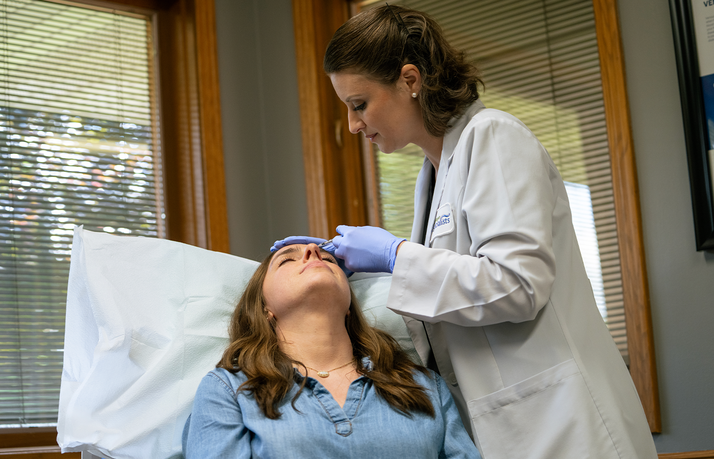 Man getting a BOTOX® treatment at NMVS